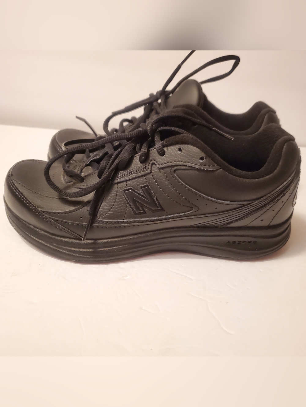 New Balance 577 DSL-2 Women's Walking Shoes Black Leather MW577BK Size 8